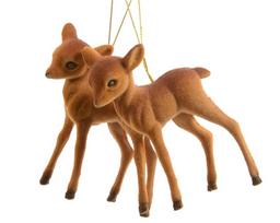 Eglutės žaisliukas Reindeer, rudas, 7.5 cm, 2 vnt.