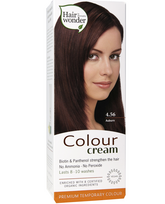 HAIRWONDER dažantis kremas Colour Cream, spalva kaštono 4.56