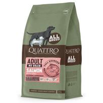 Quattro Adult All Breed With Salmon maistas šunims 12 kg