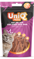 UNIQ PETS cat skanėstas antienos juostelės 50g