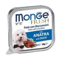 MONGE FRESH PAŠTETAS SU MĖSOS GABALIUKAIS SUAUGUSIEMS ŠUNIMS. SU ANTIENA.100G