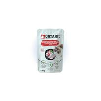 ONTARIO chicken & crab - konservai katėms su vištiena ir krabais sultinyje