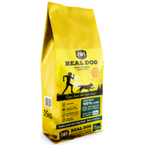 Real Dog Sensitive Lamb Rice 15kg.