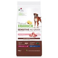 NATURAL TRAINER ADULT DOG SENSITIVE NO GRAIN M/M PORK kiauliena 12kg.