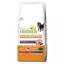 NATURAL TRAINER ADULT DOG SENSITIVE NO GLUTEN M/M DUCK (antiena) 12kg.
