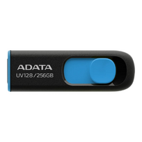 ADATA | USB Flash Drive | UV128 | 256GB | USB Type-A | Black/Blue