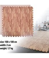 Tatami dėlionės kilimėlis inSPORTline Zemalpro 100 x 100 x 2 cm - Medžio raštas