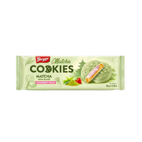 BERGEN Matcha pieno glazūros sausainiai 96g