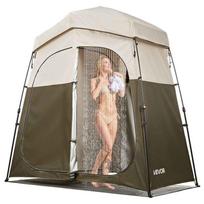 Dušo palapinė VEVOR YL-fold tent6, 2 kambariai, 2 asmenims, Pilkos spalvos, 214 × 112 × 213 cm