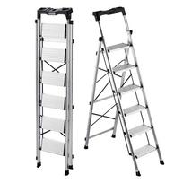 Sulankstomos kopėčios VEVOR AP-2416TA, 6 pakopos, Sidabrinės, 480 × 965 × 1715 mm