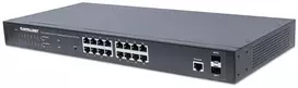 Intellinet 561198 tinklo komutatorius Valdomas L2+ Gigabit Ethernet (10/100/1000) Maitinimas per Eternetą (PoE) 1U Juoda