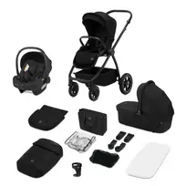 Universalus 3in1 vežimėlis Lionelo Meril, Black onyx