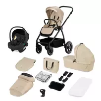 Universalus 3in1 vežimėlis Lionelo Meril, Beige sand