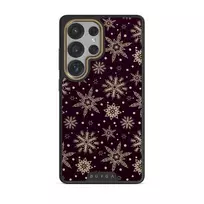 Sleeping Beauty - Snowflakes Samsung Galaxy S25 Ultra Case, Elite Dark (Magnetic) / Gold