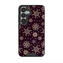 Sleeping Beauty - Snowflakes Samsung Galaxy S25 Plus Case, Elite Dark (Magnetic) / Gunmetal