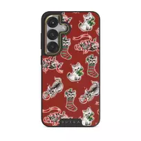 Merry Kitty - Samsung Galaxy S25 Plus Case, Elite Dark (Magnetic) / Gold