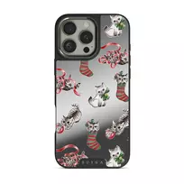 Merry Kitty - iPhone 16 Pro Max Case, Elite Mirror Dark (MagSafe) / Gunmetal