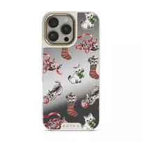 Merry Kitty - iPhone 16 Pro Case, Elite Mirror Light (MagSafe) / Gold