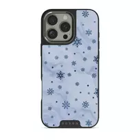 Ice Queen - Snowflakes iPhone 16 Pro Max Case, Elite Dark (MagSafe) / Gunmetal