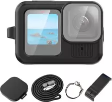 „Puluz“ rinkinys: dėklas, futliaras, korpusas, apsauga, dangtelis, atvartas, diržas „GoPro HERO 13 BLACK“ / PU949B