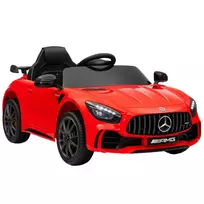 Vaikiškas elektrinis automobilis 12 V su 2.4G nuotolinio valdymo pulteliu, USB, MP3, žibintais, atbulinės eigos funkcija, 3-5 km/h, skirtas 3-6 metų vaikams, raudonas