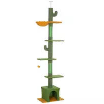 Aukšta draskyklė katėms 230-275 cm, žalia