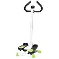 Treniruoklis stepperis su LCD ekranu ir rankena iki 100 kg, žalias 55 x 44 x 108 cm