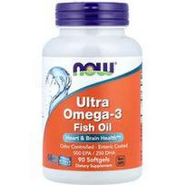NOW Foods, Ultra Omega-3 žuvų taukai, 90 minkštųjų kapsulių (1000 mg vienoje minkštojoje kapsulėje)