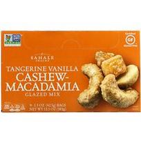 Sahale Snacks, Glazūruotas mišinys, mandarinų, vanilės, anakardžių ir makadamijų riešutų, 9 pakeliai po 42,5 g (1,5 uncijos)