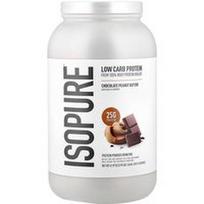 Isopure, Mažai angliavandenių turintys baltymų milteliai, šokolado ir žemės riešutų sviesto skonio, 2,99 svaro (1,36 kg)