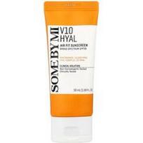 SOME BY MI, V10 Hyal, „Air Fit“ apsauginis kremas nuo saulės, SPF 50, 50 ml