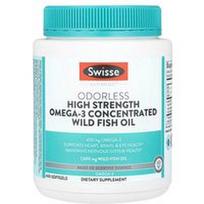 Swisse, „Ultiboost®“, bekvapiai, didelio stiprumo omega-3 koncentruoti laukinių žuvų taukai, 1500 mg, 400 minkštųjų kapsulių