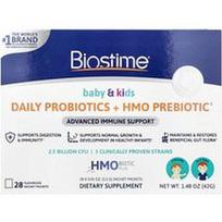 Biostime, Kūdikiams ir vaikams, kasdieniai probiotikai + HMO prebiotikas, nuo 3 mėnesių iki 6 metų, beskonis, 28 pakeliai po 0,05 uncijos (1,5 g)