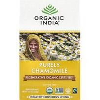 Organic India, Grynos ramunėlės, be kofeino, 18 užpilų maišelių, 28,8 g