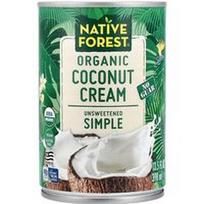 Native Forest, Organinis kokosų kremas, paprastas, nesaldintas, 398 ml