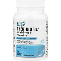 SFI Health, Ther-Biotic® Vital Zymes™, natūralios vyšnios, 180 kramtomųjų tablečių