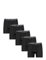Björn Borg - Sports Microfiber Boxer 5P - Sportiniai bokser šortai - Juoda