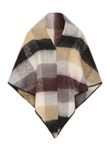 Kaffe - Kaelaine Checked Poncho - Žieminis šalikas - Ruda