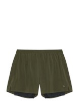 Danish Endurance - Momentum 2In1 Shorts (Men) - Treniruočių šortai - Chaki spalva