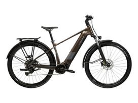 KROSS Influx 1.0 HYBRID SUV 820 MY26 / Brown/Silver Glossy / elektrinis dviratis (29") (L)