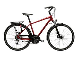 KROSS Trans 4.0 MY25 / Rubin/Black Glossy / miesto dviratis (28") (XL)