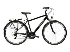 KROSS Trans 1.0 MY26 / Black/Silver Glossy / miesto dviratis (28")