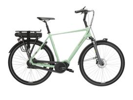 KROSS Sentio Hybrid 4.0 MY23 / Green/Claret Glossy / elektrinis miesto dviratis (28") (XXL)