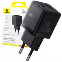 BASEUS greitasis sieninis įkroviklis USB-C USB-A 20W PD telefonui ir planšetiniam kompiuteriui