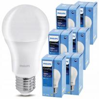 6x LED lemputė E27 PHILIPS 13W = 100W 1521lm 4000K Premium A60, rinkinys