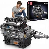 Konstrukcinis kaladėlių rinkinys Coil, 733 dalys, Rolls-Royce V12 variklio modelis