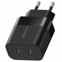 Spacecase 20W tinklo įkroviklis, universalus, greitas, 2x USB-C jungtys