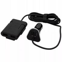 AUTOMOBILINIS ĮKROVIKLIS 2X USB IQ SMART 5V 12V 24V LAIDAS 1,7M