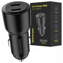GREITAS AUTOMOBILINIS ĮKROVIKLIS 2X USB-C TYPE C PD QC 3.0 PPS 12V / 24V 60W