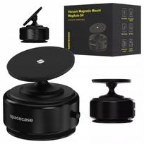 Spacecase automatinis magnetinis automobilinis telefono laikiklis su siurbtuku, skirtas MagSafe, juodas